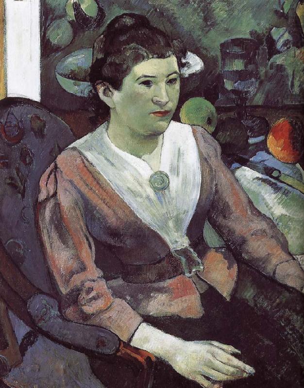 Paul Gauguin Cezanne s still life paintings in the background of portraits of women china oil painting image